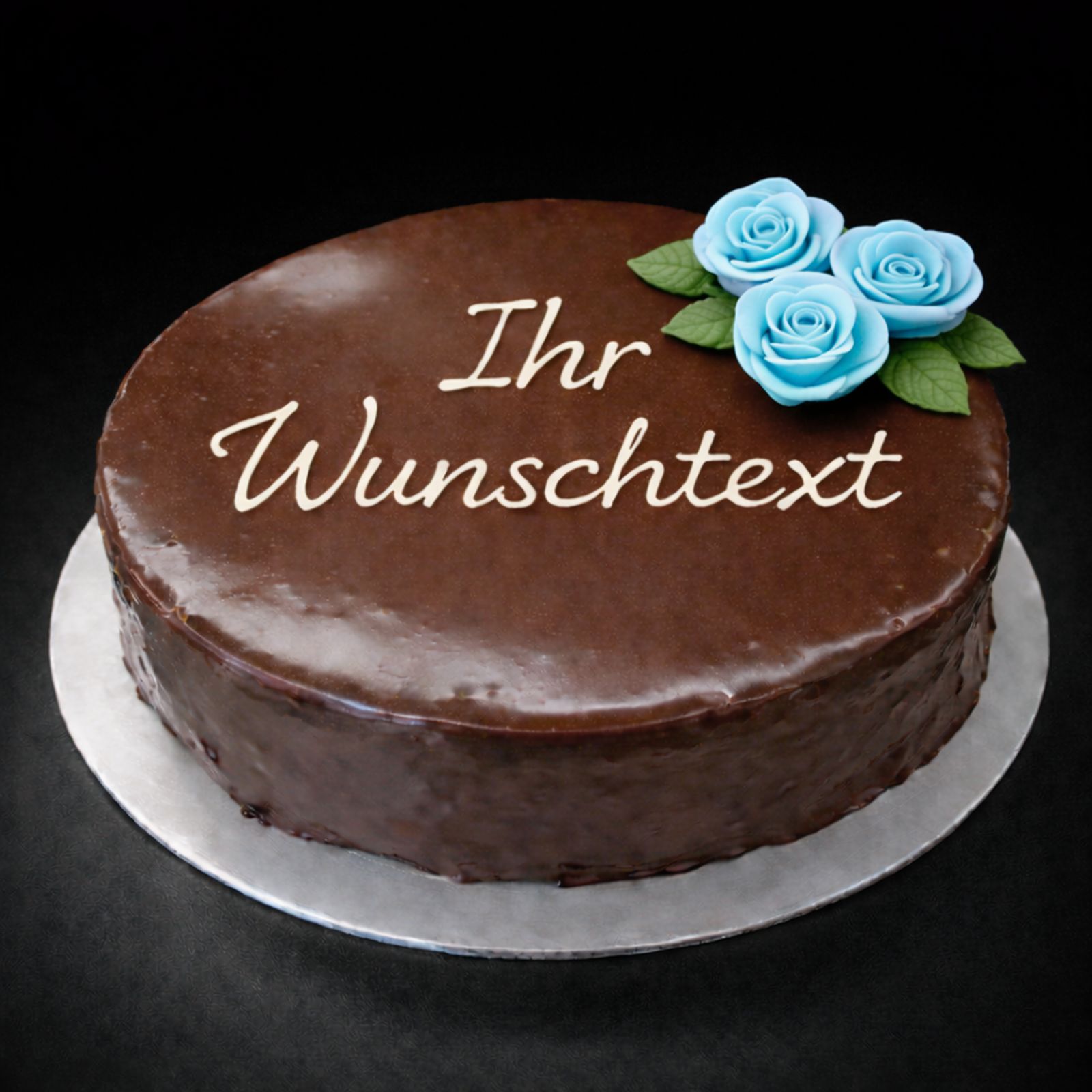 Sachertorte mit Text
