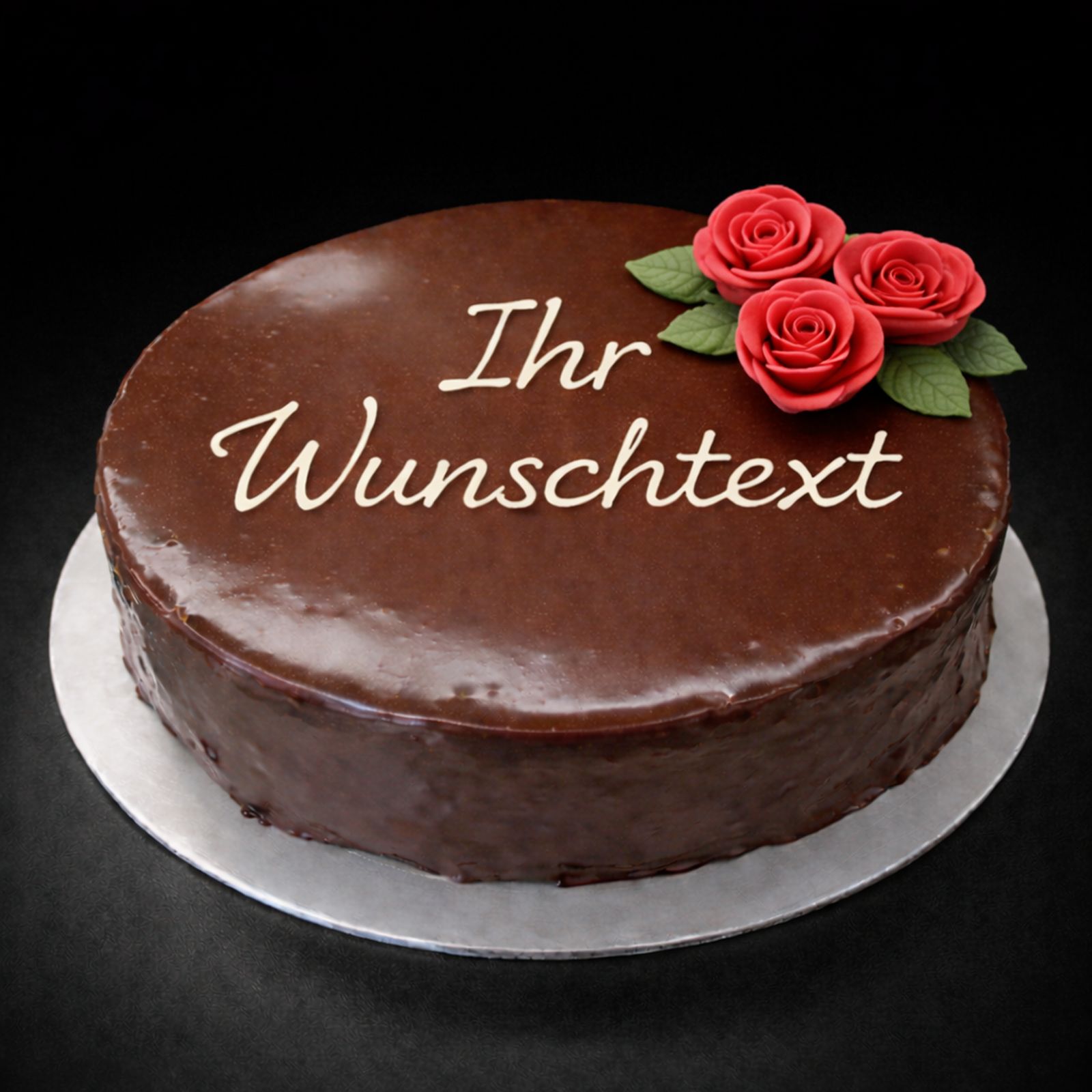 Sachertorte mit Text