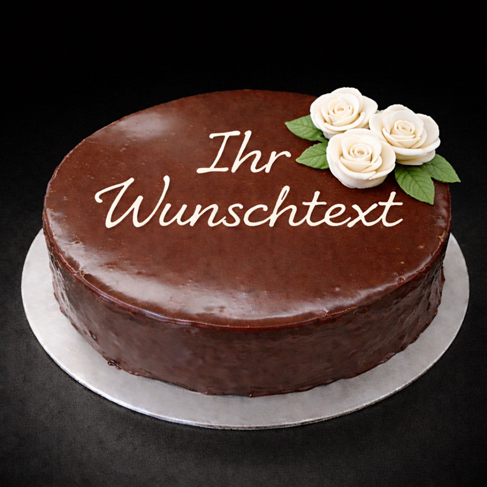 Sachertorte mit Text